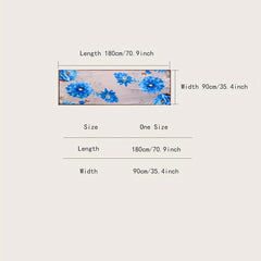 Silk Scarf Female Flower Printed Long Shawl Wrap