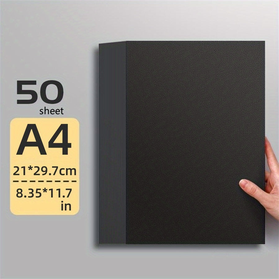 50pcs A4 8K Hard Card Paper Thickened Painting Sketch Origami