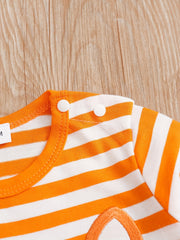 Baby Fox Striped Casual Rompers
