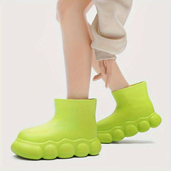Women's Lightweight Short Rain Boots Casual Wear-resistant Rubber Shoes