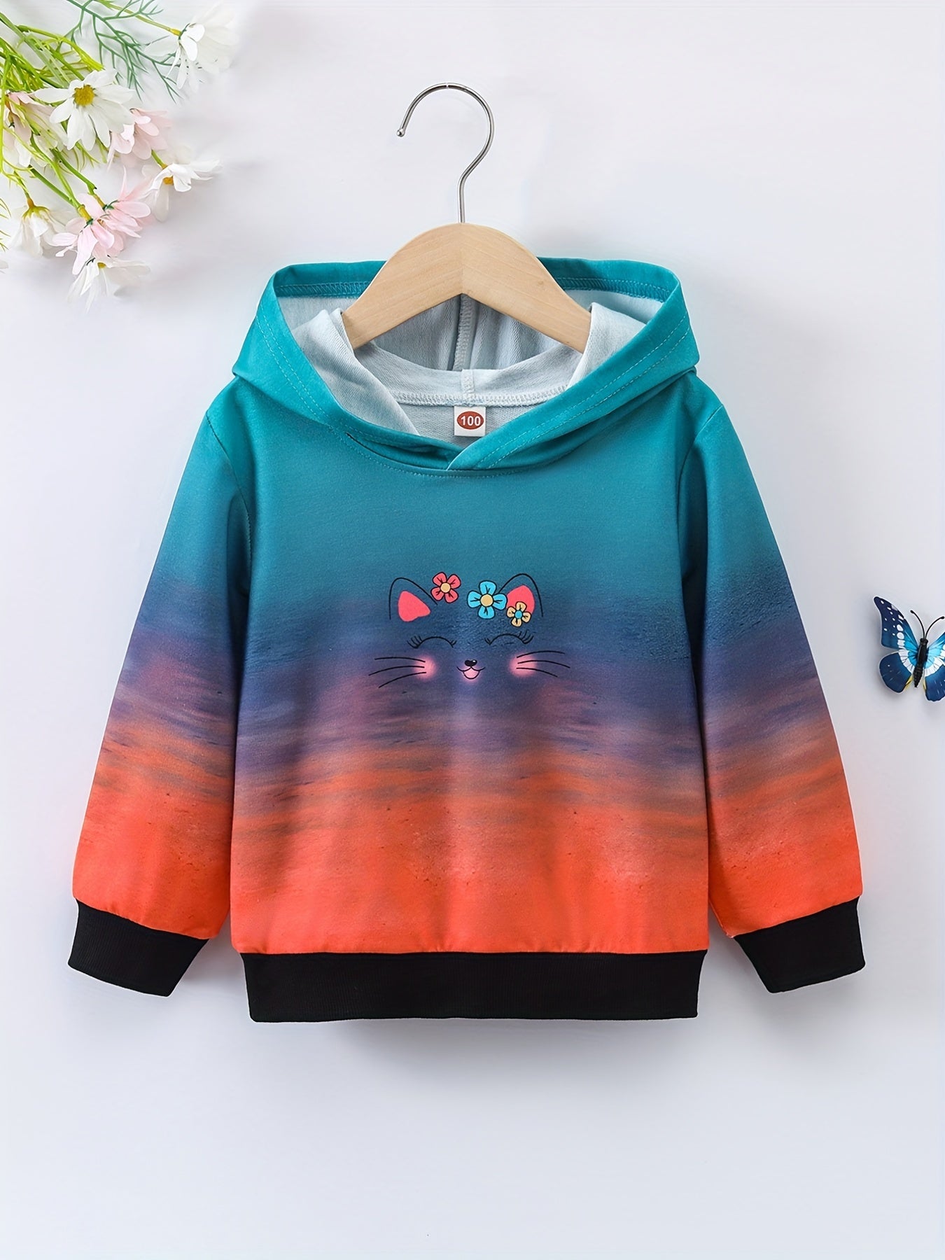Tie dye Unicorn Girls' Hoodie Sweatshirt