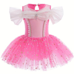 Girls Tulle Tutu Mesh Cami Dress Ballet Dance Practice Performance Clothes
