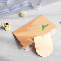 3D Birthday Greeting Card Maple Leaf Bird Paper Carving Creative Gift