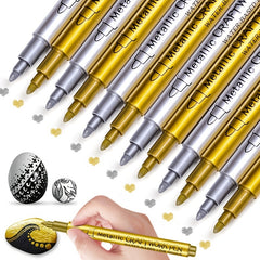 4pcs Waterproof Paint Marker Pens Gold Silver Resin Mold Art Supplies