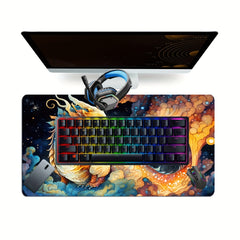 Large Gaming Mouse Pad for Computer Laptop 24x14in Non Slip Rubber Base