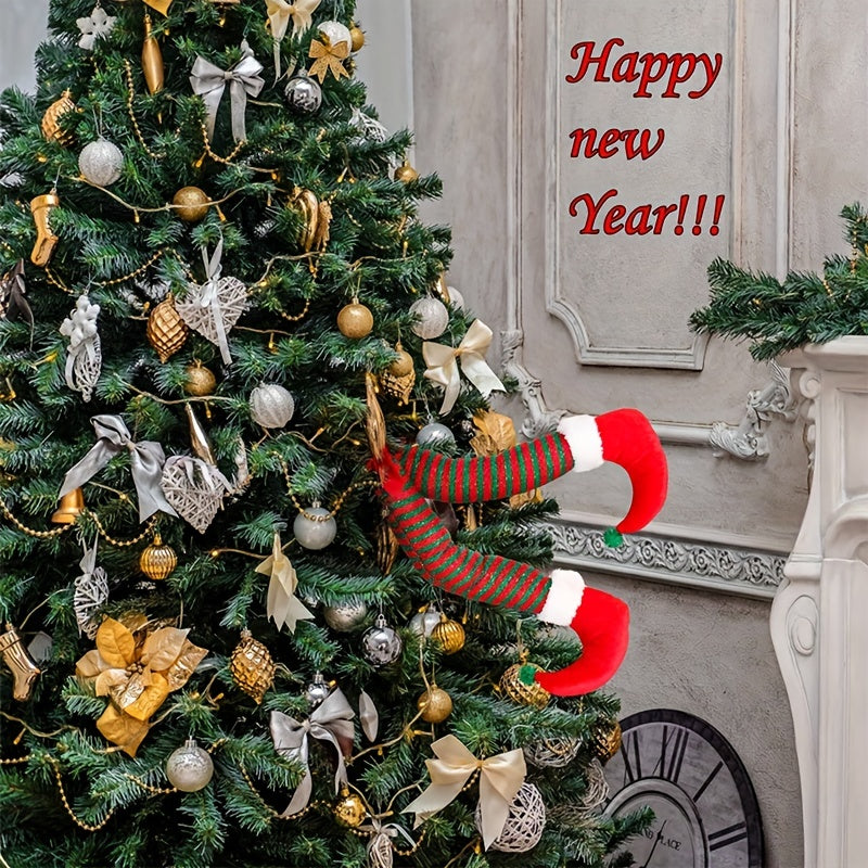 Christmas Elf Leg Decoration Hanging Ornament Tree Decor