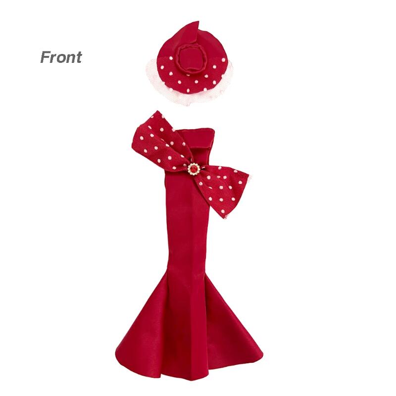 Doll Dress with Hat for Weddings & Parties