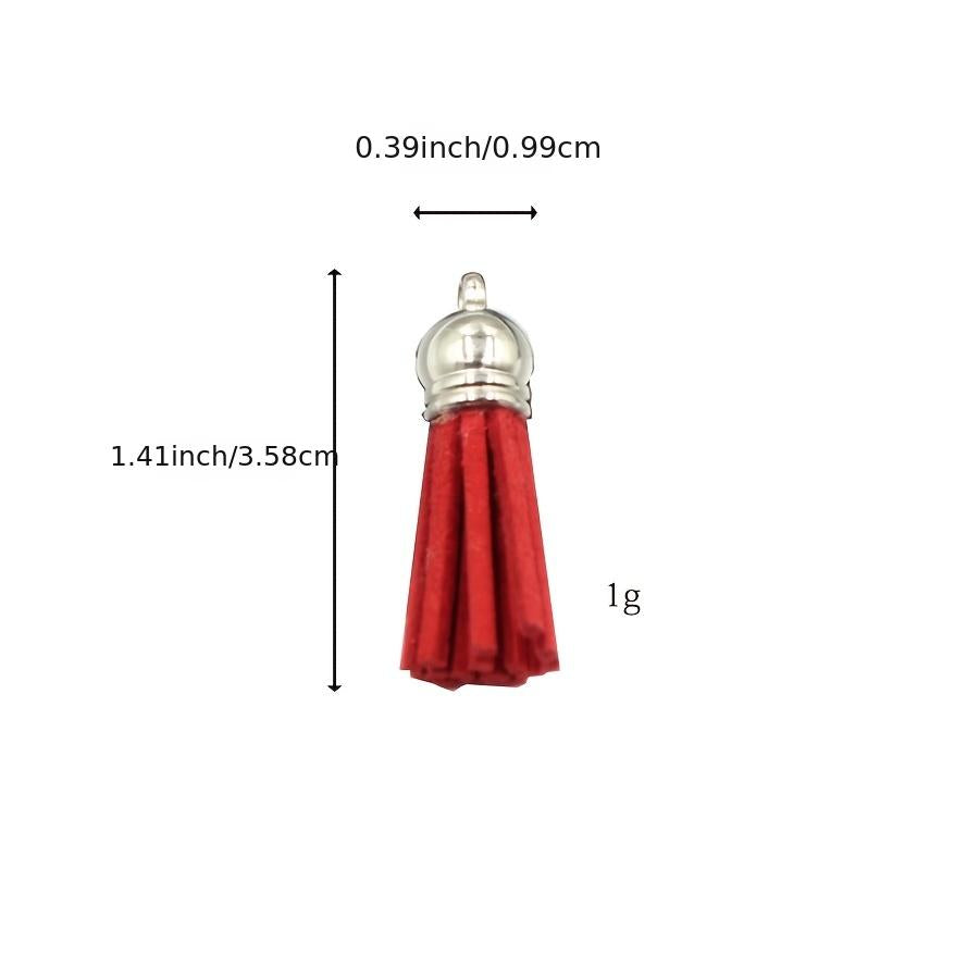 Key Chain Ring with Tassel Pendants Bulk for Crafts 100Pcs