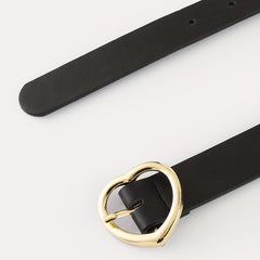 Heart Pin Buckle PU Belt for Women