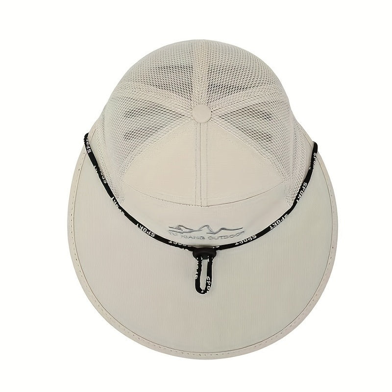 Sun Visor Mens Fishing Hat Cover Face Breathable Fisherman Hat