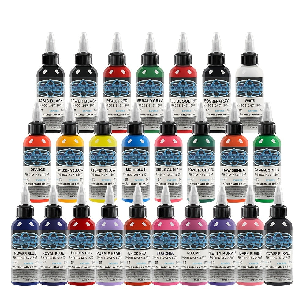 25 Colors Tattoo Ink Set Professional Tattoo Pigment Long Lasting