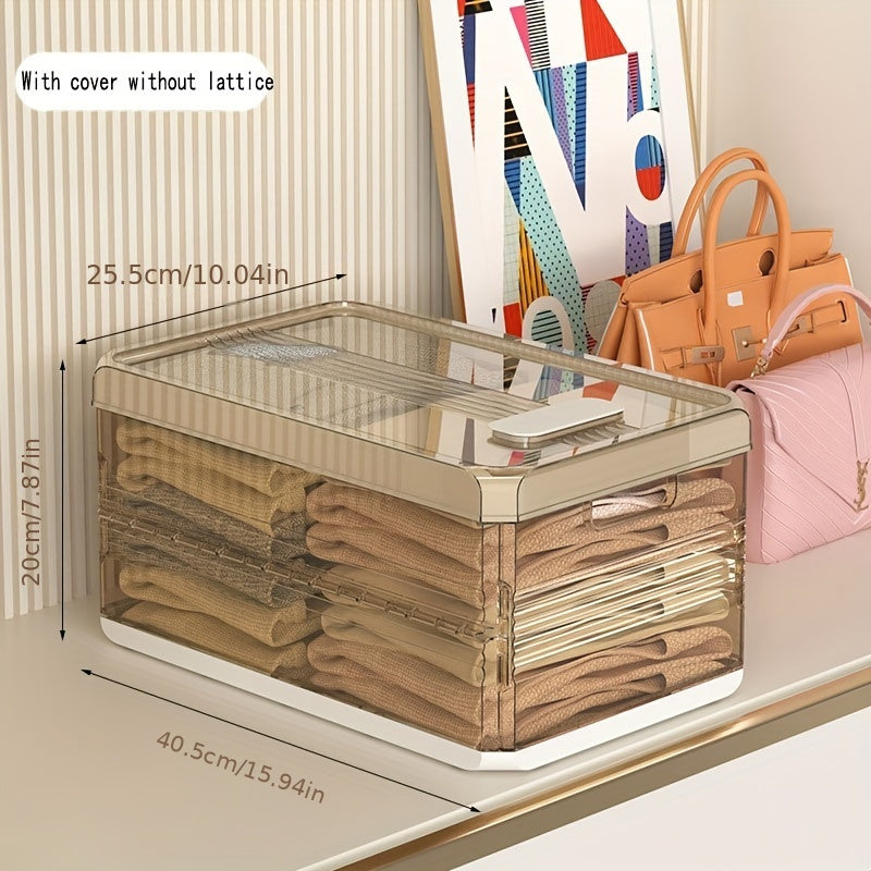 Wardrobe Clothes Pants Storage Box for Jeans Layered Organization