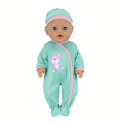 4pcs Doll Clothes Set Bodysuit 17-inch Reborn One, Various Colors