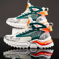 Men's Casual Lace-up Sneakers Comfortable Walking Shoes