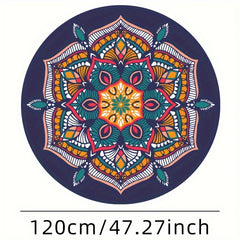 Colorful Round Yoga Mat Non-Slip Indoor/Outdoor Fitness Mat