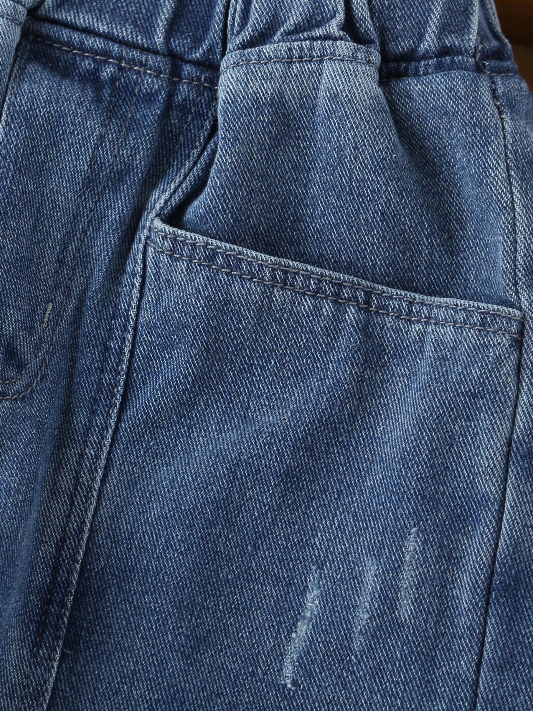 Boys Stylish Denim Pants Casual Washed Non Stretch Jeans