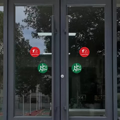 6pcs 3-14" Glass Collision Reminder Labels for Office Living Room School