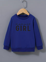 Girls' ''Mama's Girl'' Graphic Sweatshirt