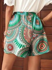 Tied Front Shorts Casual Summer Style Women's Clothing