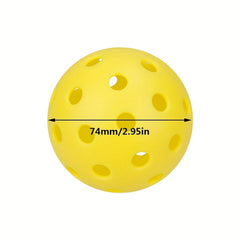 4pcs Outdoor Pickleball w/ 40 Holes for Great Performance & Fun
