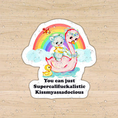 Supercalifuckalistic Sticker