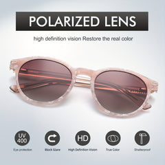 Men's Round Frame UV Protection Sunglasses for Cycling