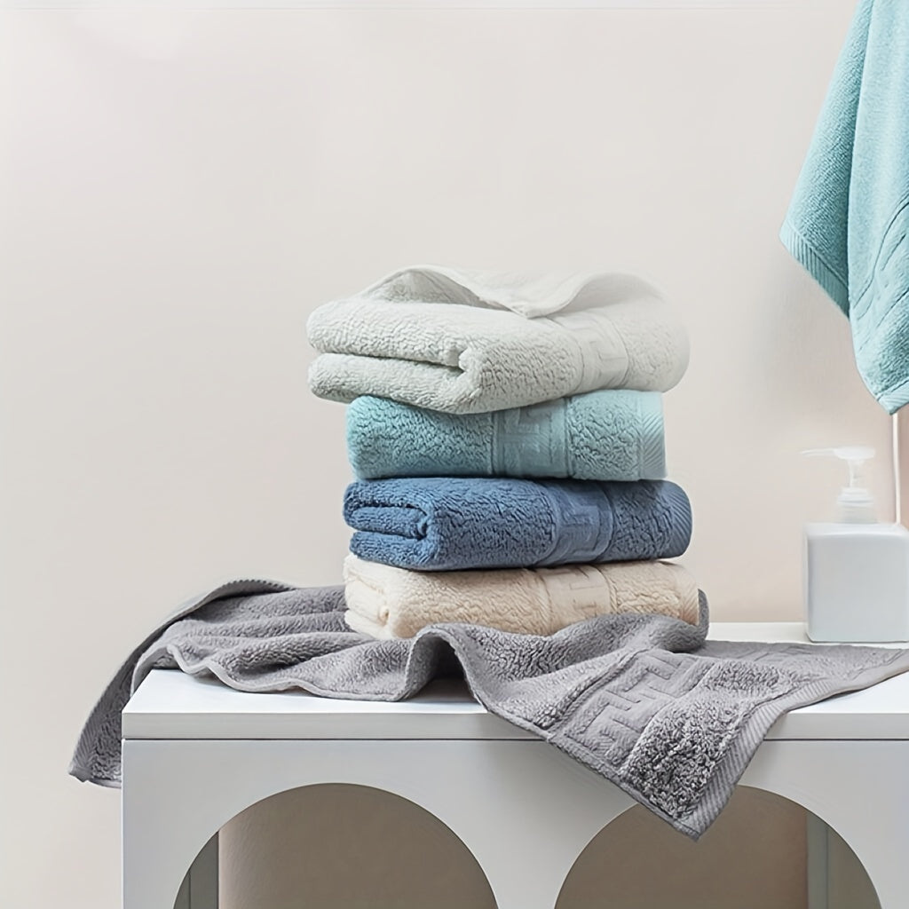 4pcs Cotton Hand Towel Set Soft & Absorbent Face Towels