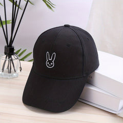 Bad Rabbit Embroidered Baseball Cap Adjustable Solid Dad Hats Lightweight