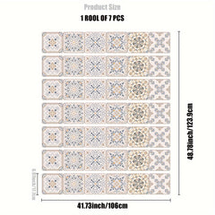 Bohemian Printed Self-adhesive Stair Wall Sticker