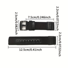 22mm Nylon Leather Watchband Sport Bracelet Quick Release Replacement Wristband