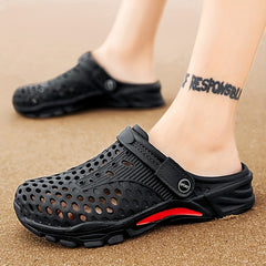 Men's Breathable Slip On Clog Sandals with Strap