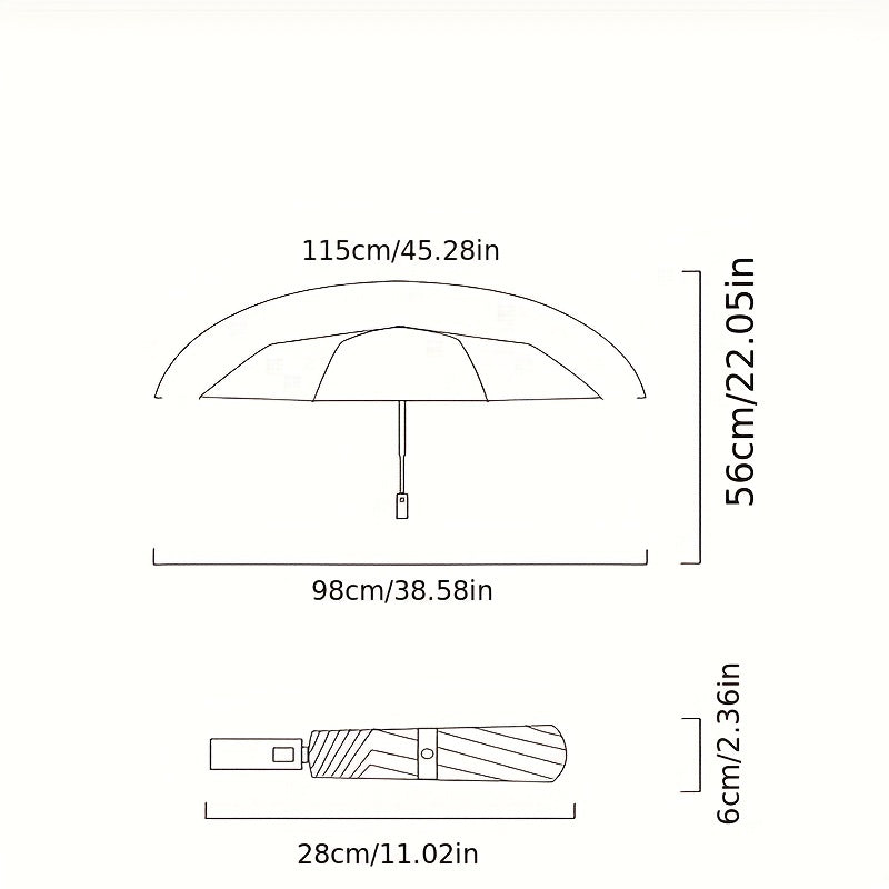 Vintage Oil Painting Folding Umbrella UV Protection