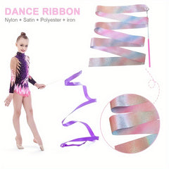 2pcs Dance Twirling Ribbons for Shows and Gymnastics