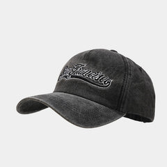Alphabet Embroidery Washed Baseball Cap Outdoor Sunscreen Cap