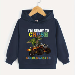 Funny Dinosaur Hooded Sweatshirt for Boys