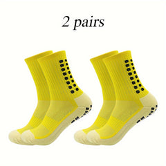 Men's Mid Crew Sport Socks 2 Pairs Nylon Blend