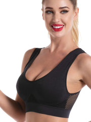 Seamless Small Pleats Sports Bra for Yoga