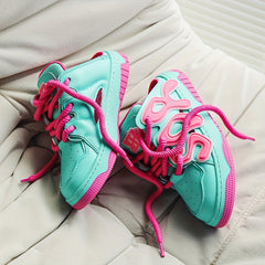 Women's Lace Up Skate Shoes Thick Sole Flatform Sneakers