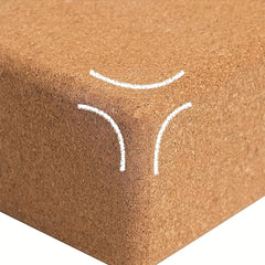 Lightweight Cork Yoga Block Soft Fitness Brick Non Slip