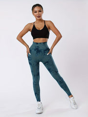 Tie Dye High Waist Butt Lifting Yoga Pants