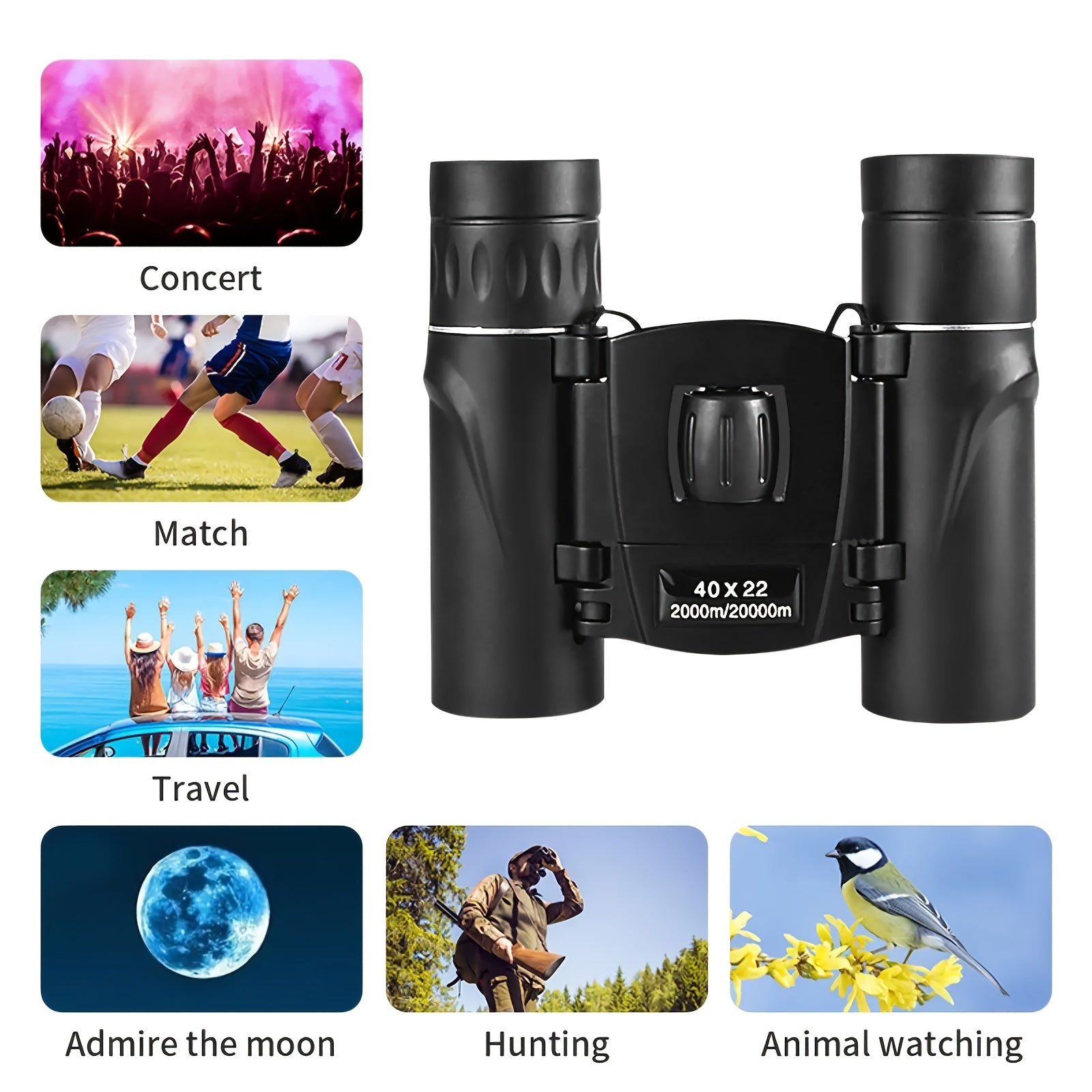 HD Professional Binoculars Universal Powerful Binoculars With Anti-slip Grip
