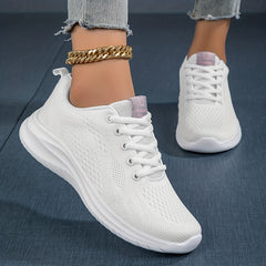 Women's Minimalist Solid Running Shoes Lightweight Mesh Breathable Walking Shoes