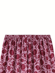 2 Pack Plus Size Boho Pajama Bottoms Set Women's Plus