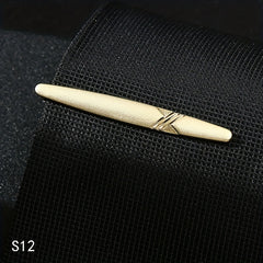 Men's Business Striped Matte Tie Clip High end Tie Clip Weddings Business Partie