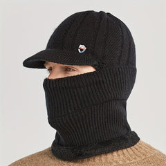 Winter Warm Hat Knitted Beanie with Ear Protection