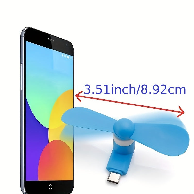 USB Small Fan 3-in-1 Mobile Phone Fan Handheld Portable Pocket Fan
