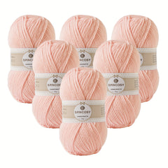 6pcs 4 Layer Hand-Woven Crochet Yarn 100% Acrylic DIY Crocheting Knitting 50g