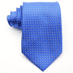 Men's Solid Red Plaid Necktie 3.6 Inch