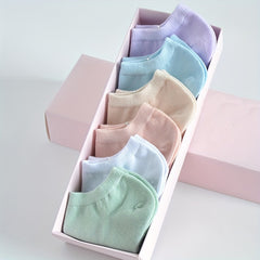 6 Pairs Solid Ankle Socks Lightweight Women's Stockings & Hosiery