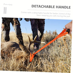 2pcs Deer Dragging Rope Non slip Handle Heavy Duty Drag Strap